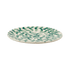 Green Scroll Dinner Plate