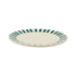 Green Stripes Dinner Plate