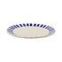 Navy Blue Stripes Dinner Plate
