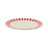 Red Stripes Dinner Plate