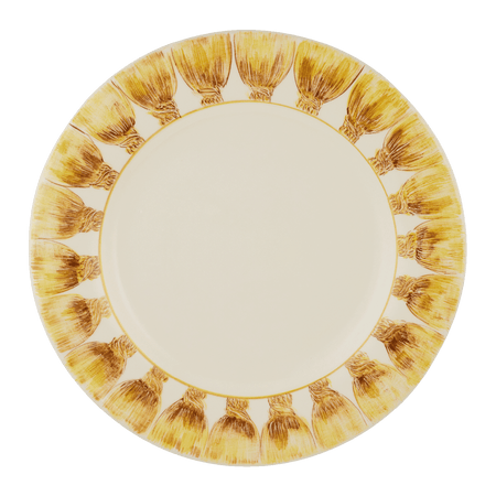 Sunflower Yellow Tassel Charger Plate