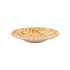 Yellow Scroll Pasta Plate