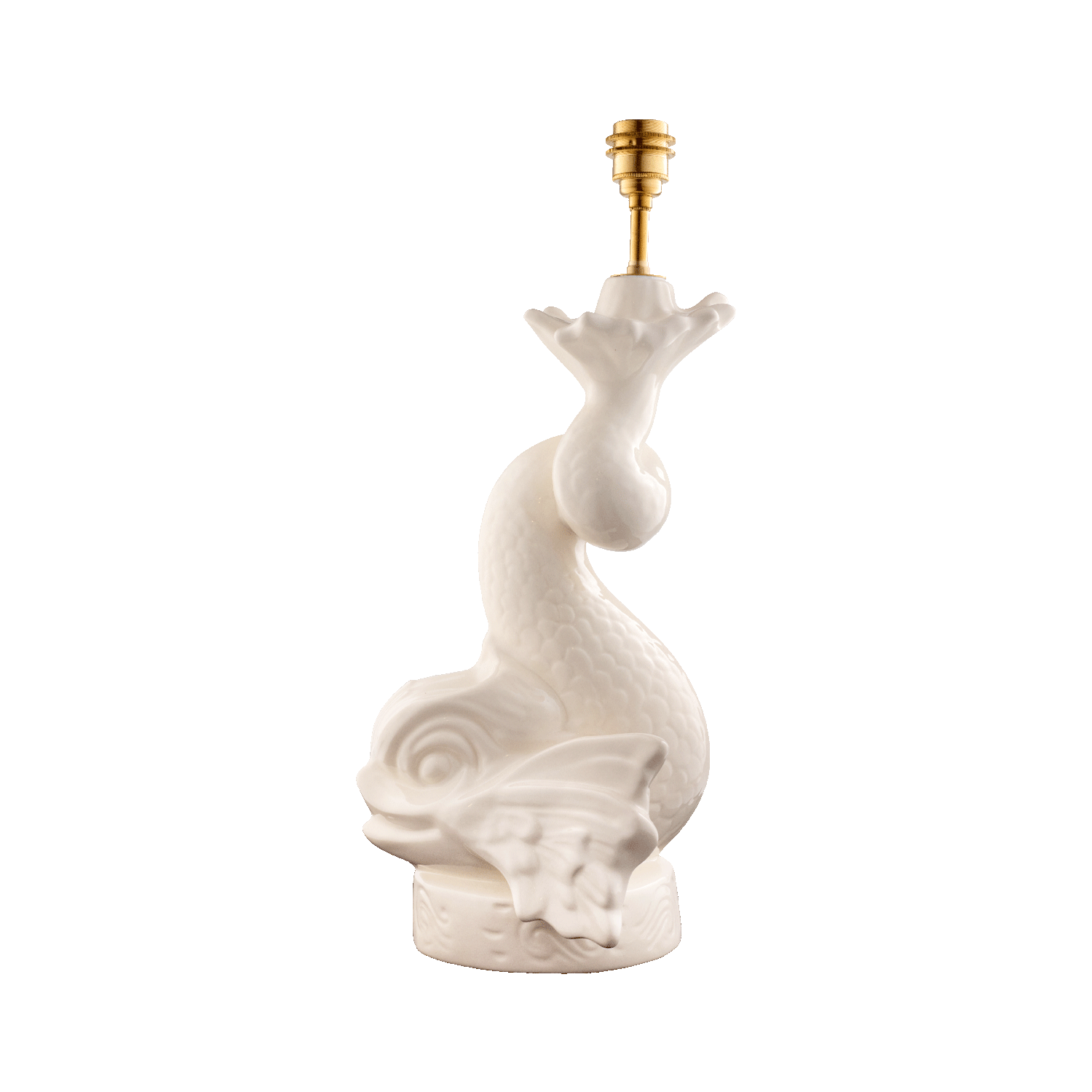 Cream Dolphin Lamp