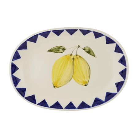 Small Lemon Zigare Fruit Oval Platter
