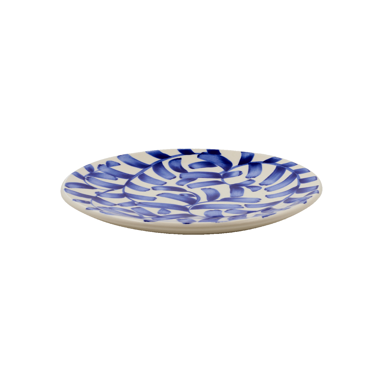 Navy Blue Scroll Side Plate