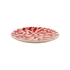 Red Scroll Side Plate
