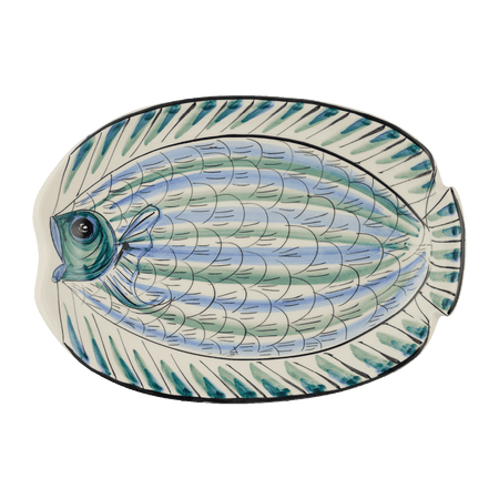 Small Blue Romina Fish Oval Platter