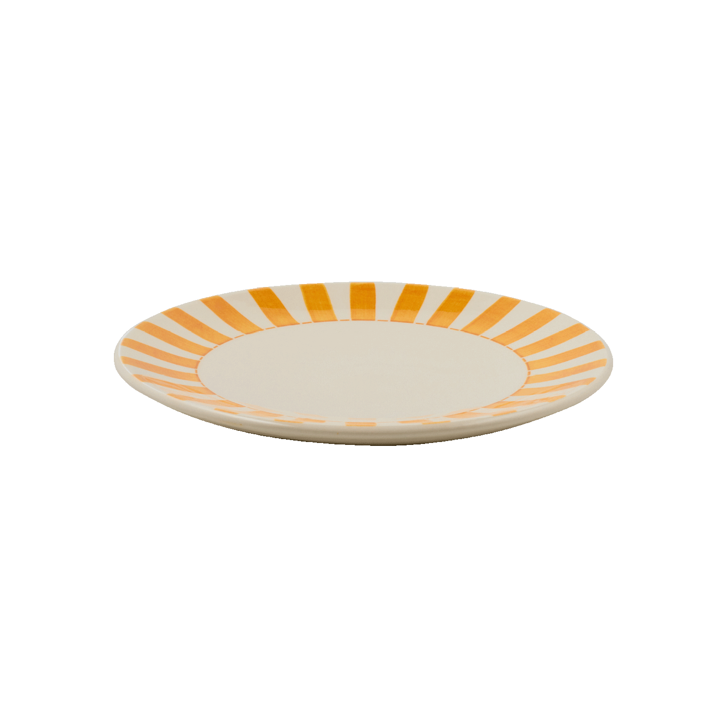 Yellow Stripes Side Plate