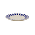 Navy Blue Stripes Side Plate
