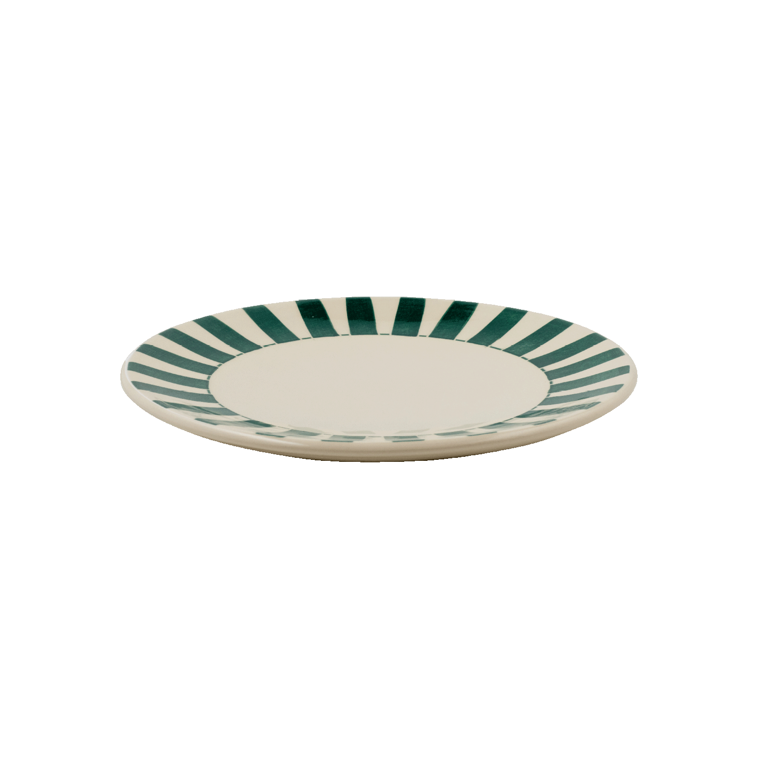 Green Stripes Side Plate