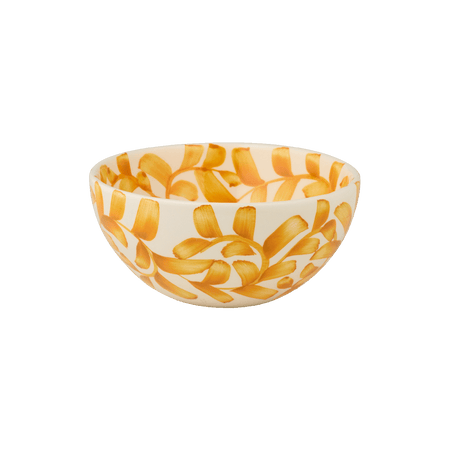 Small Yellow Scroll Bowl