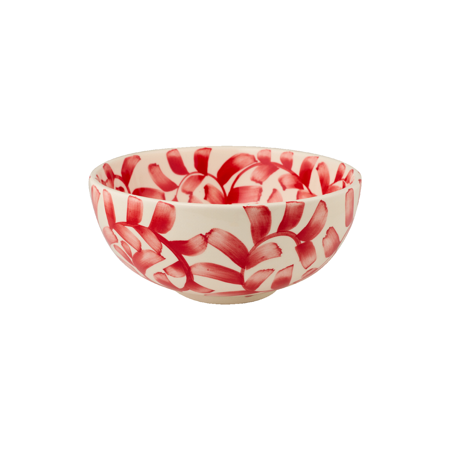 Medium Red Scroll Bowl
