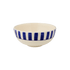 Medium Navy Blue Stripes Bowl