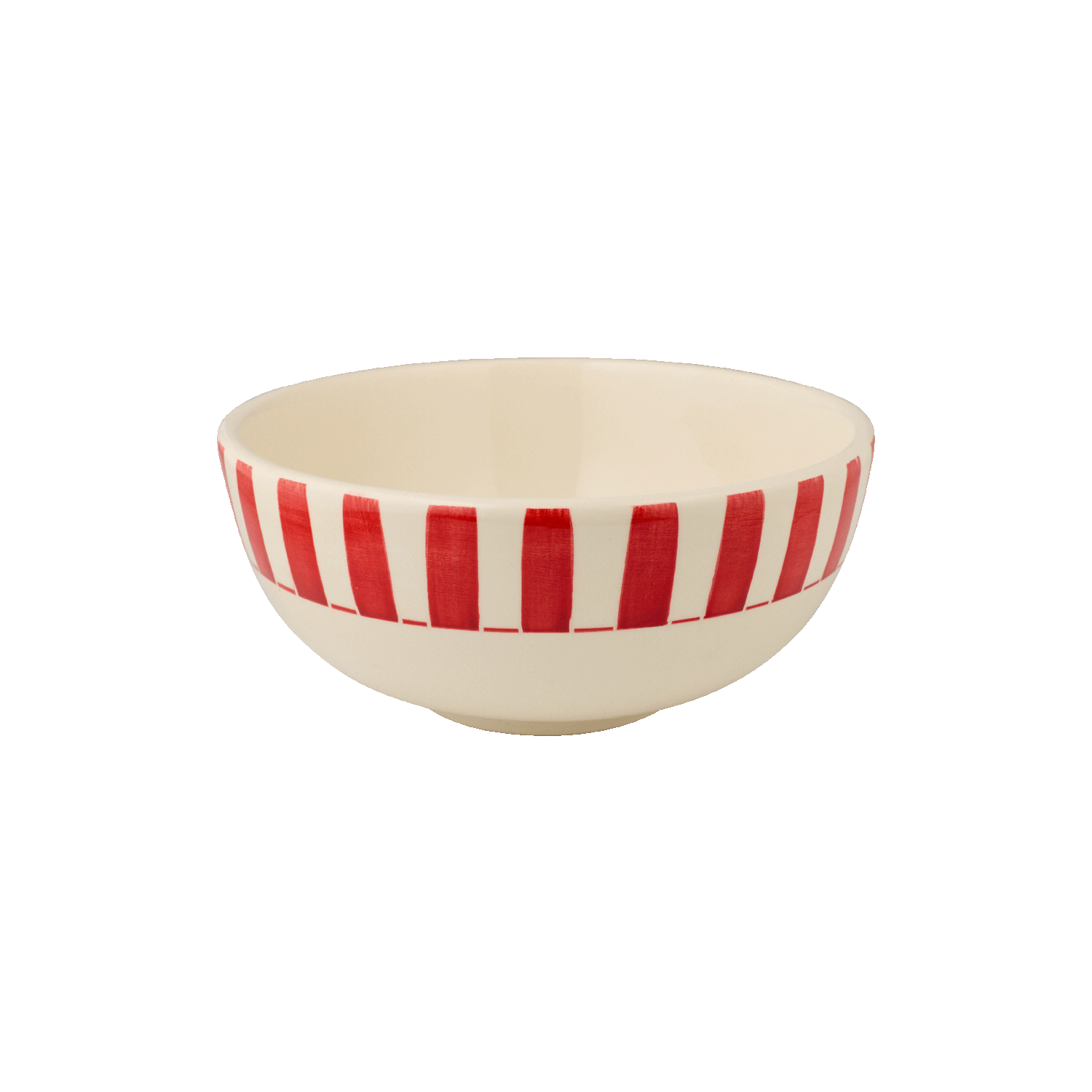 Medium Red Stripes Bowl