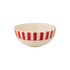 Medium Red Stripes Bowl