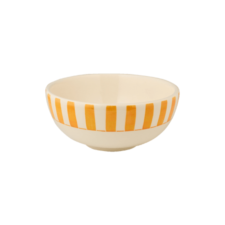 Medium Yellow Stripes Bowl
