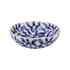 Large Navy Blue Scroll Bowl