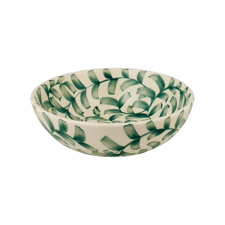 Large Green Scroll Bowl