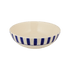Large Navy Blue Stripes Bowl
