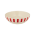 Large Red Stripes Bowl