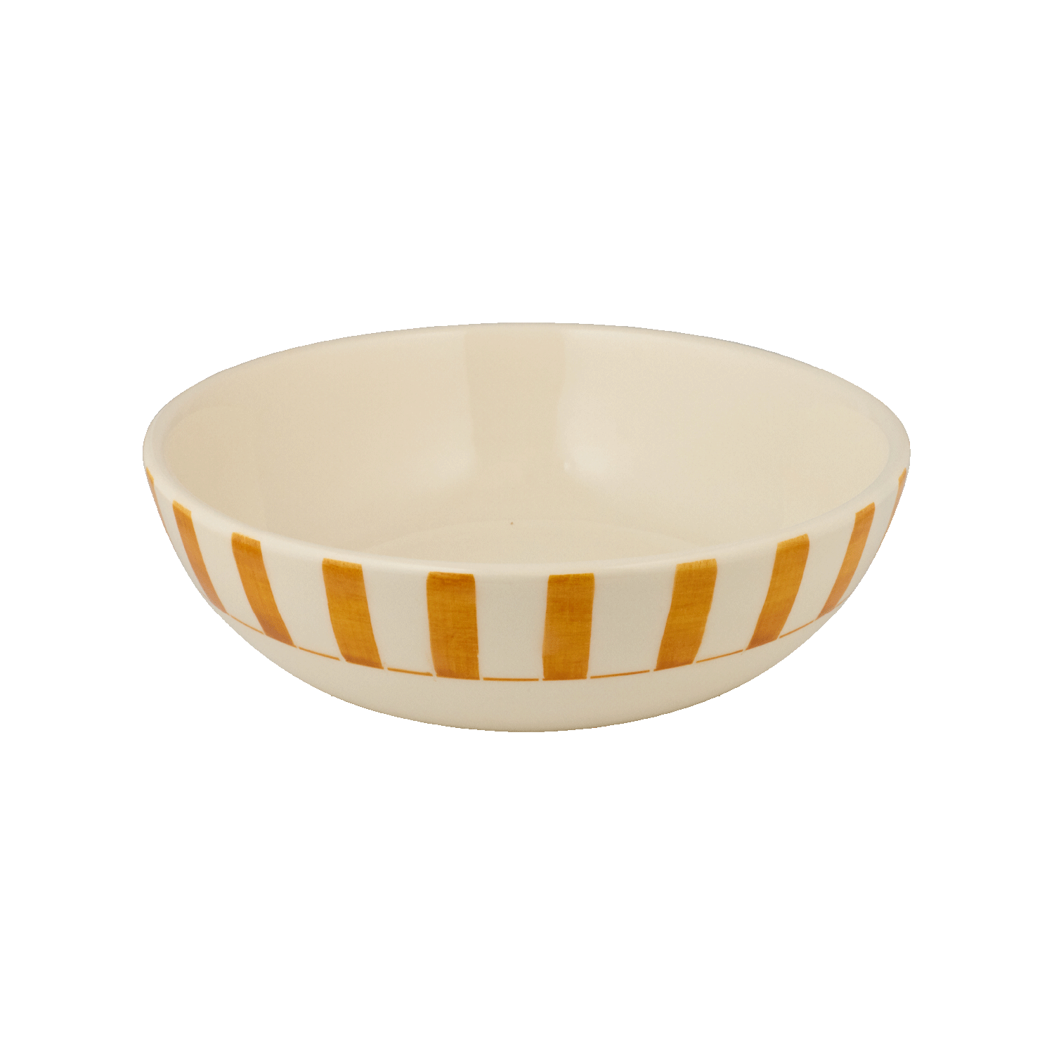 Large Yellow Stripes Bowl