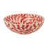 Red Scroll Salad Bowl