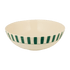 Green Stripes Salad Bowl