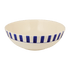 Navy Blue Stripes Salad Bowl