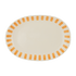 Small Yellow Stripes Oval Platter