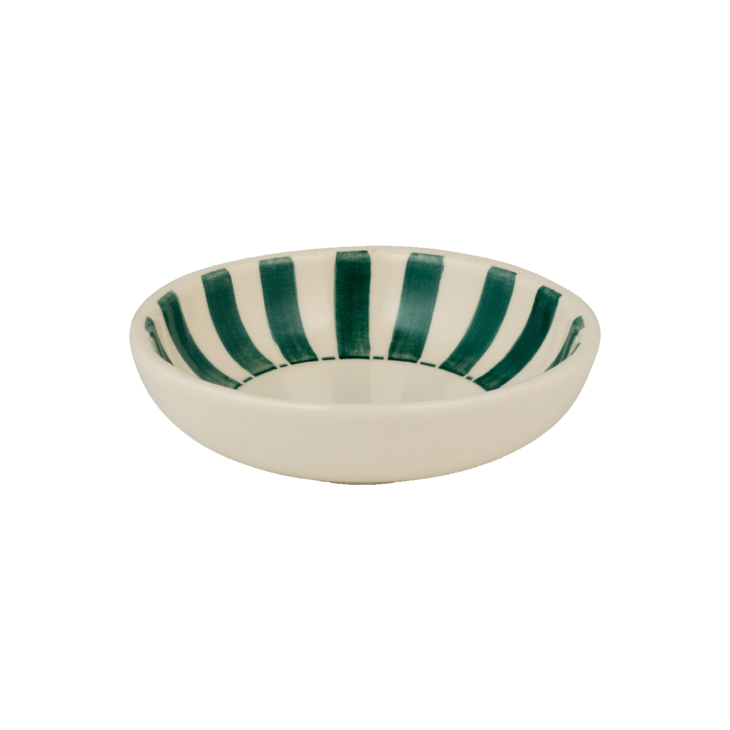 Green Stripes Peanut Bowl