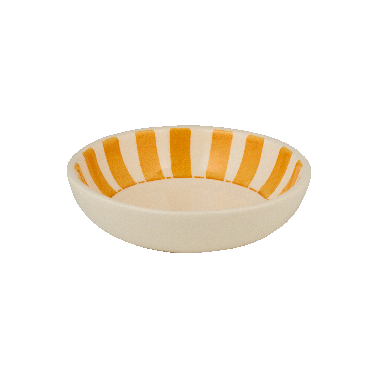 Yellow Stripes Peanut Bowl