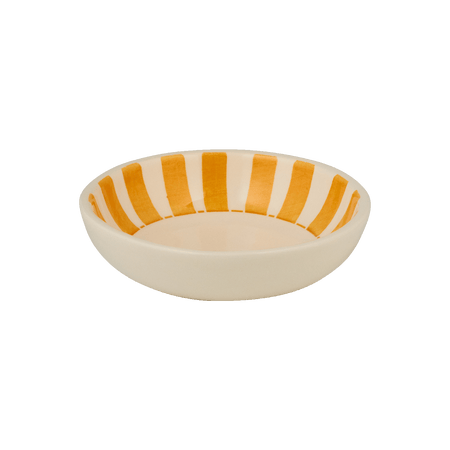 Yellow Stripes Peanut Bowl