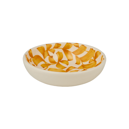 Yellow Scroll Peanut Bowl