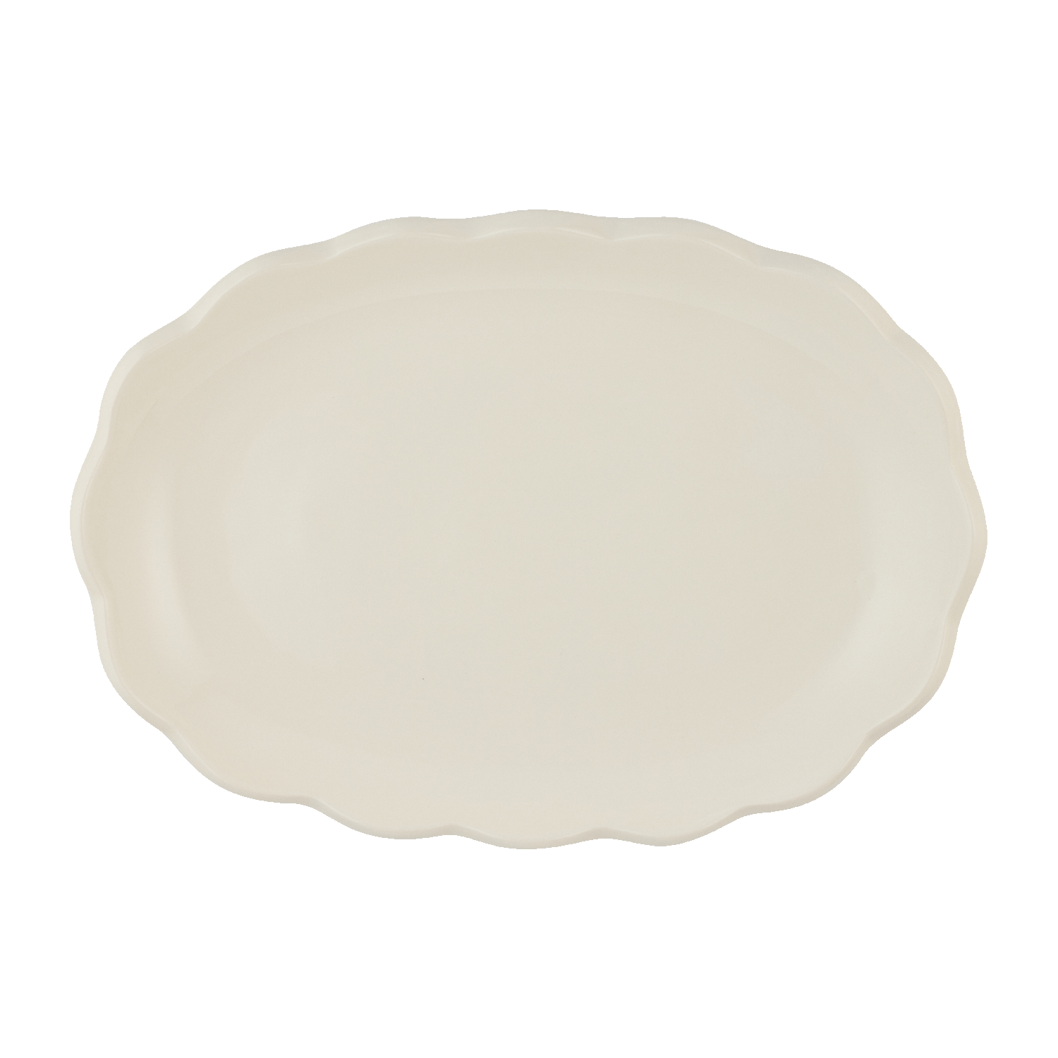 Small Scalloped Oval Platter