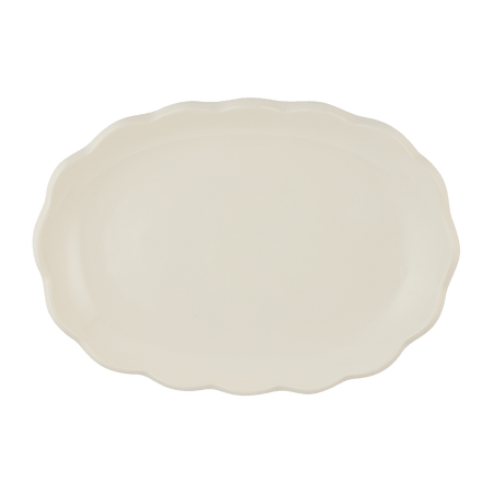 Small Scalloped Oval Platter