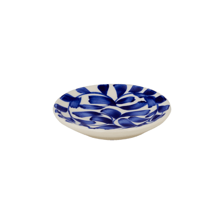 Navy Blue Scroll Dipping Bowl