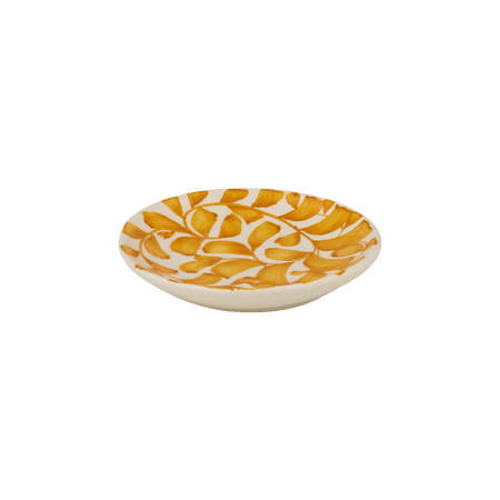 Yellow Scroll Dipping Bowl