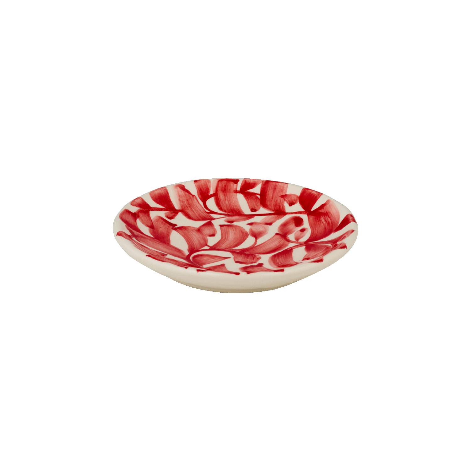 Red Scroll Dipping Bowl