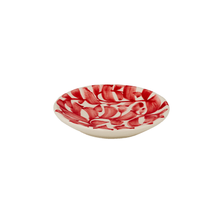 Red Scroll Dipping Bowl