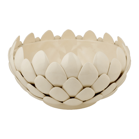 Extra Large Cream Artichoke Bowl