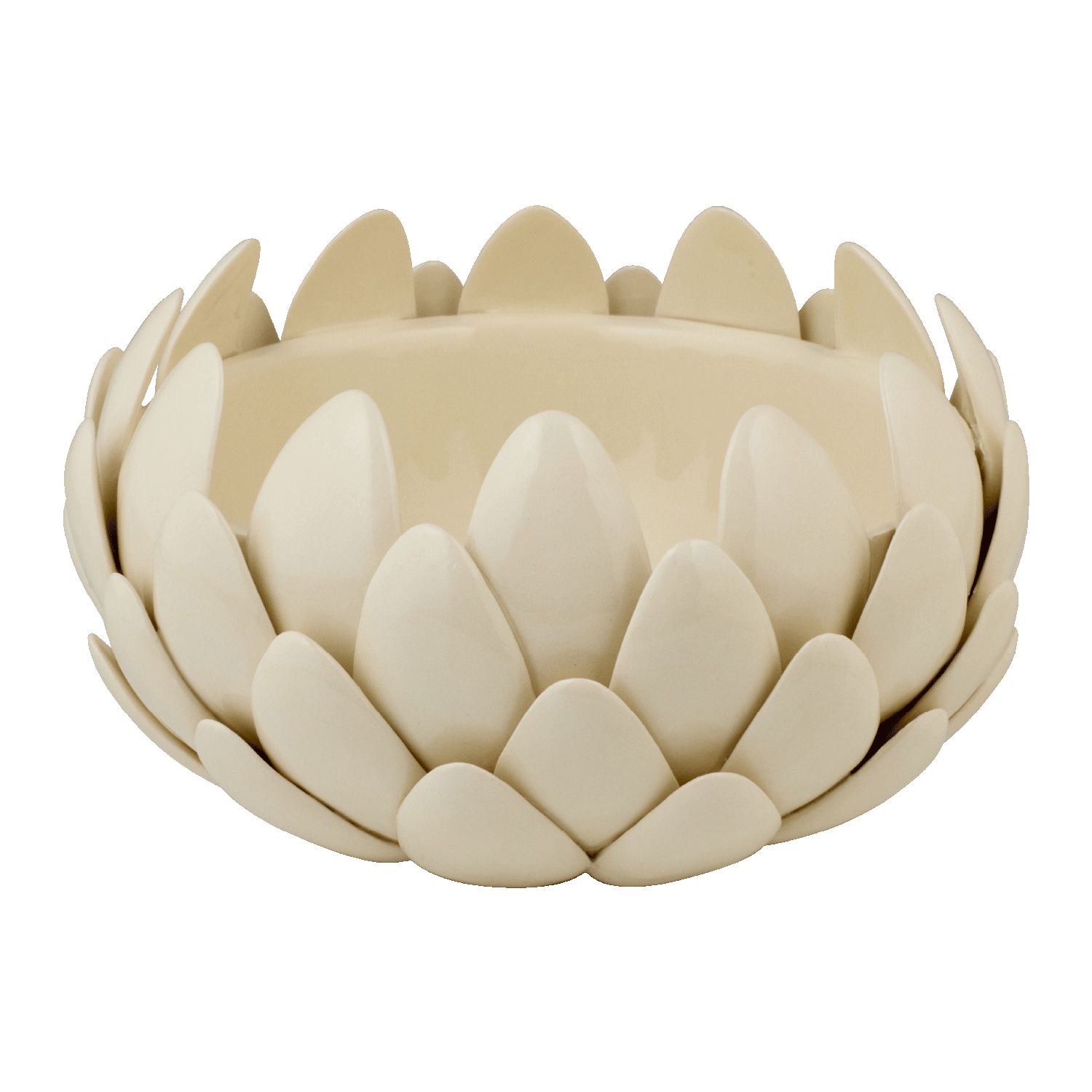 Medium Cream Artichoke Bowl