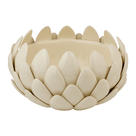Medium Cream Artichoke Bowl
