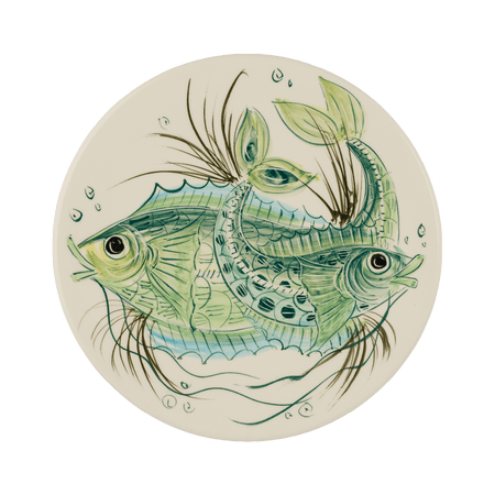 Green Aldo Fish Dinner Plate