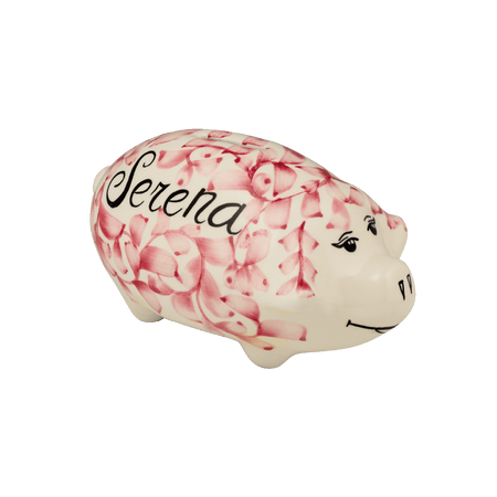 Personalised Pink Piggy Bank