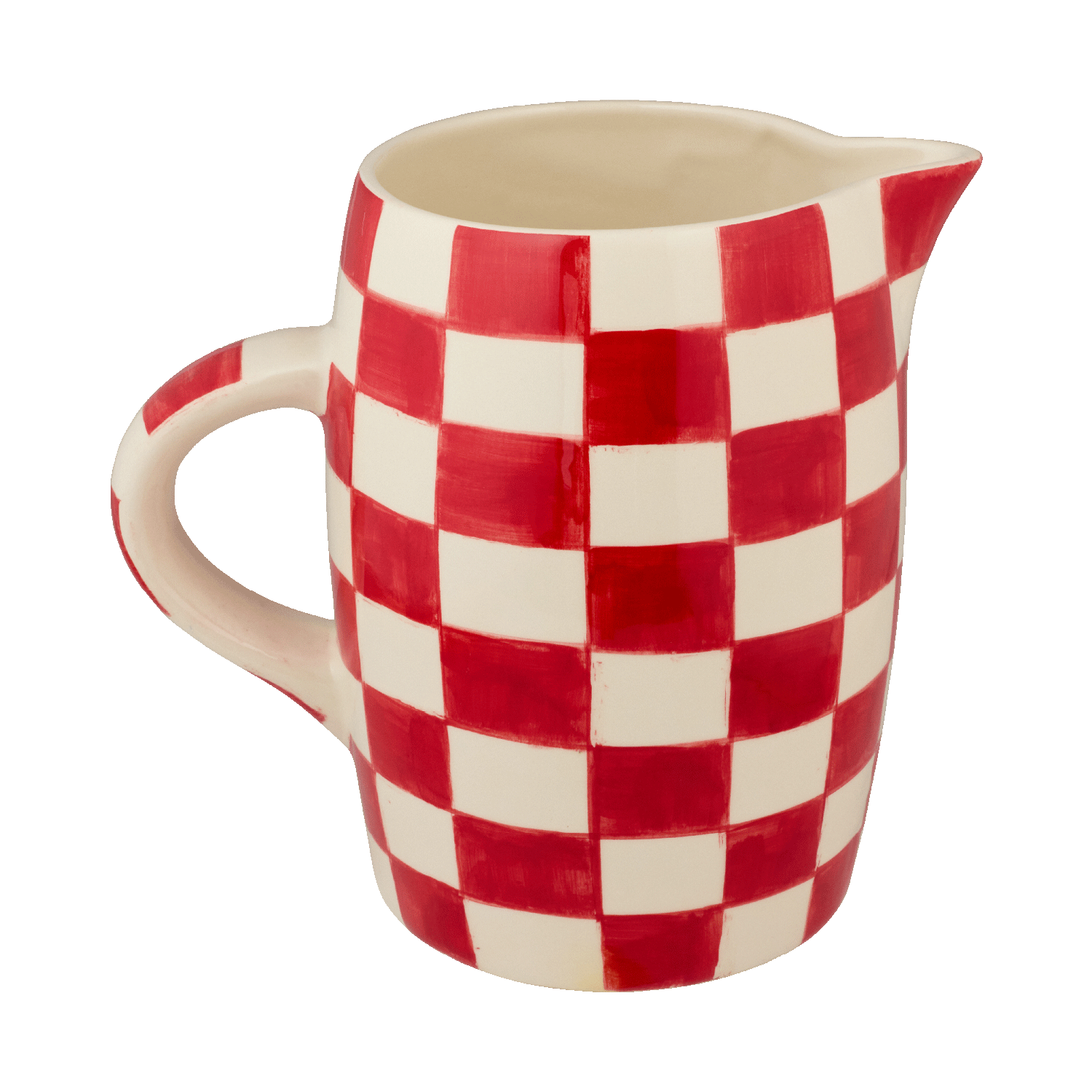Red Checks Water Jug