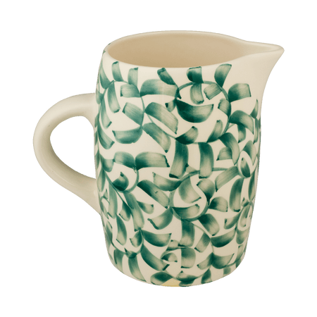 Green Scroll Water Jug