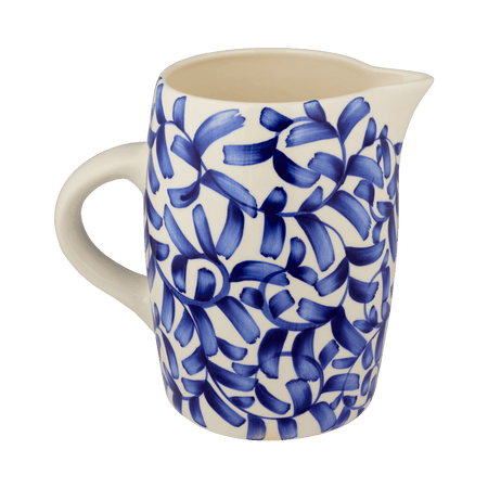 Navy Blue Scroll Water Jug