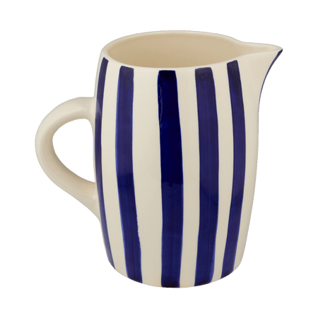 Navy Blue Stripes Water Jug