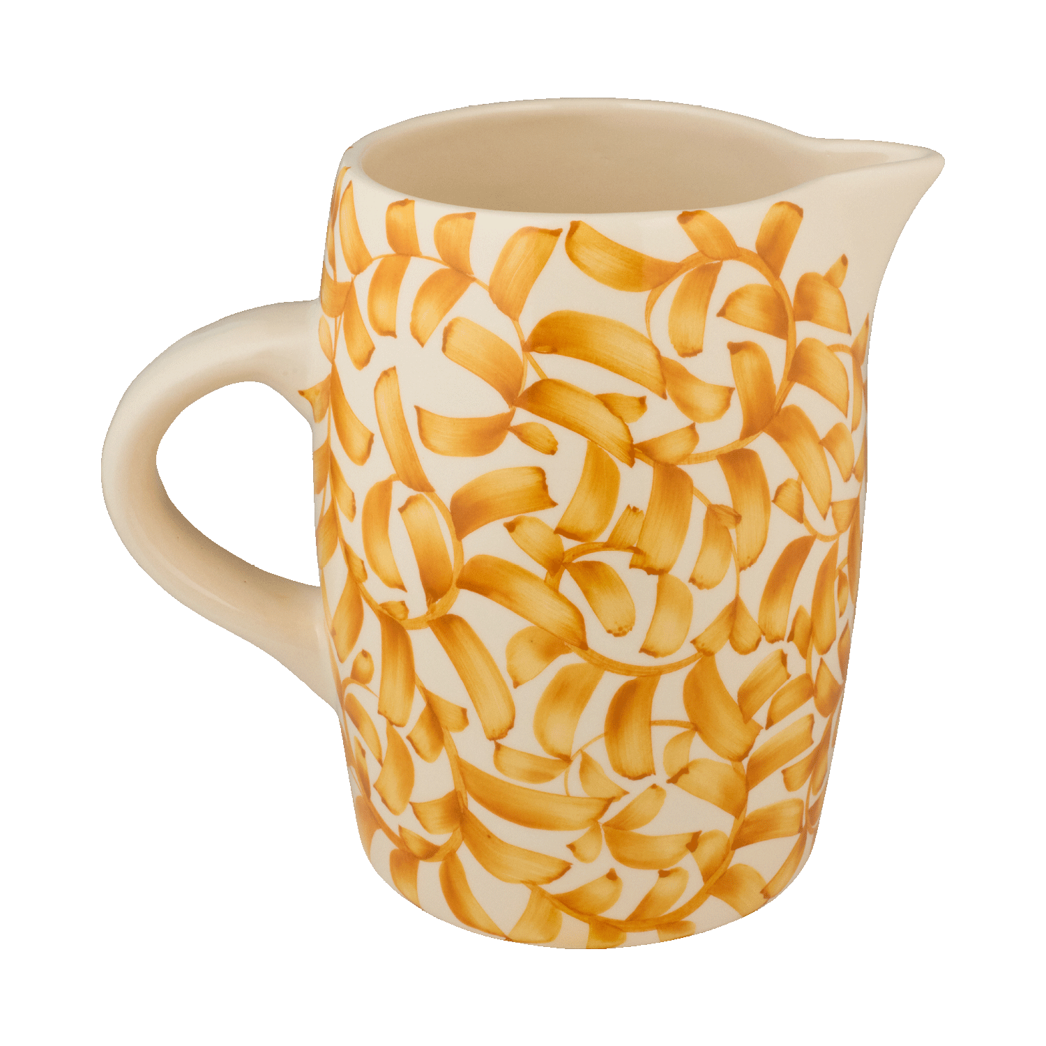 Yellow Scroll Water Jug