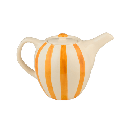 Yellow Stripes Teapot